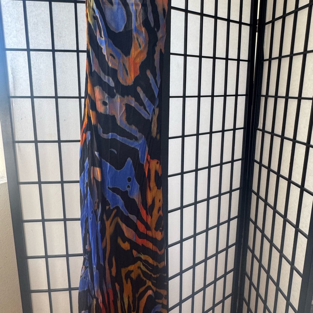 Rat & Boa Vibrant Black and Blue Maxi Dress - Picture 4 of 4